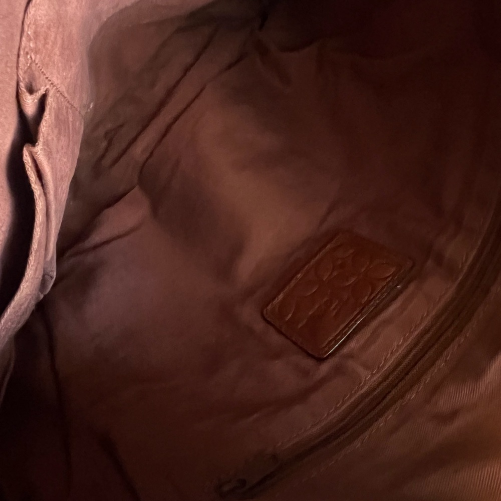 Fossil Sasha Floral Tooled Leather Crossbody Bag - British Tan - Picture 9 of 11